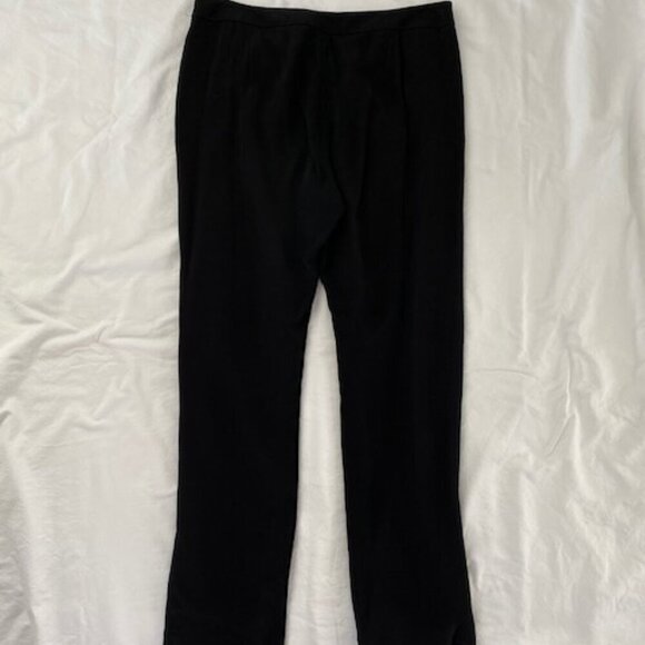 ALEXANDER WANG High Rise Black Crepe Trouser Pants Sz 8 - Picture 3 of 11